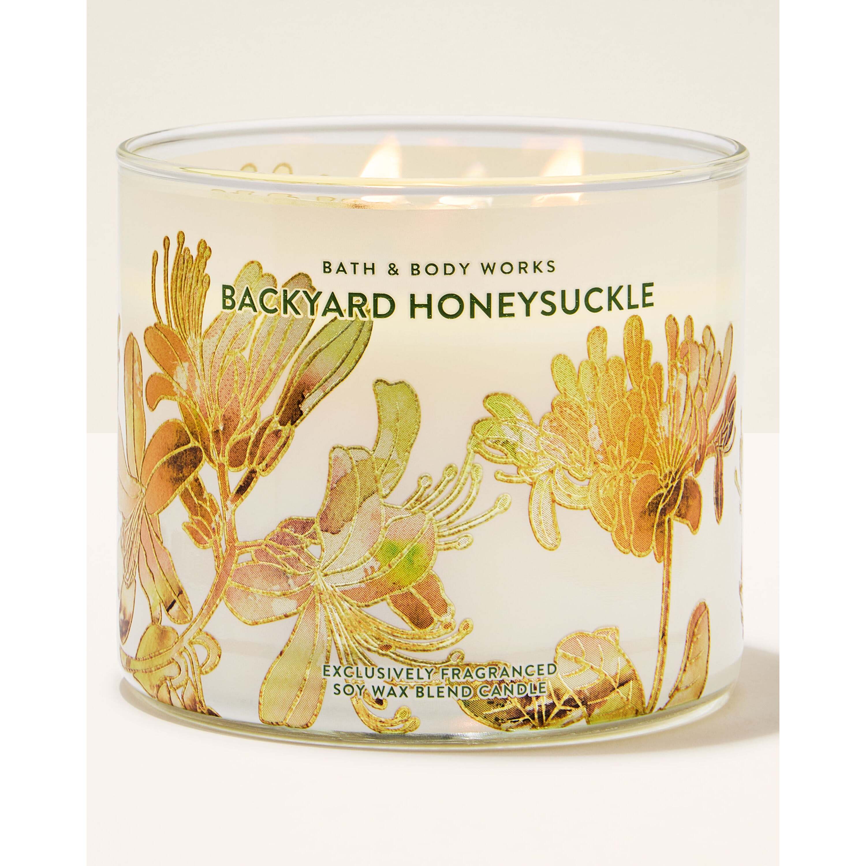 Backyard Honeysuckle 3-Wick Candle