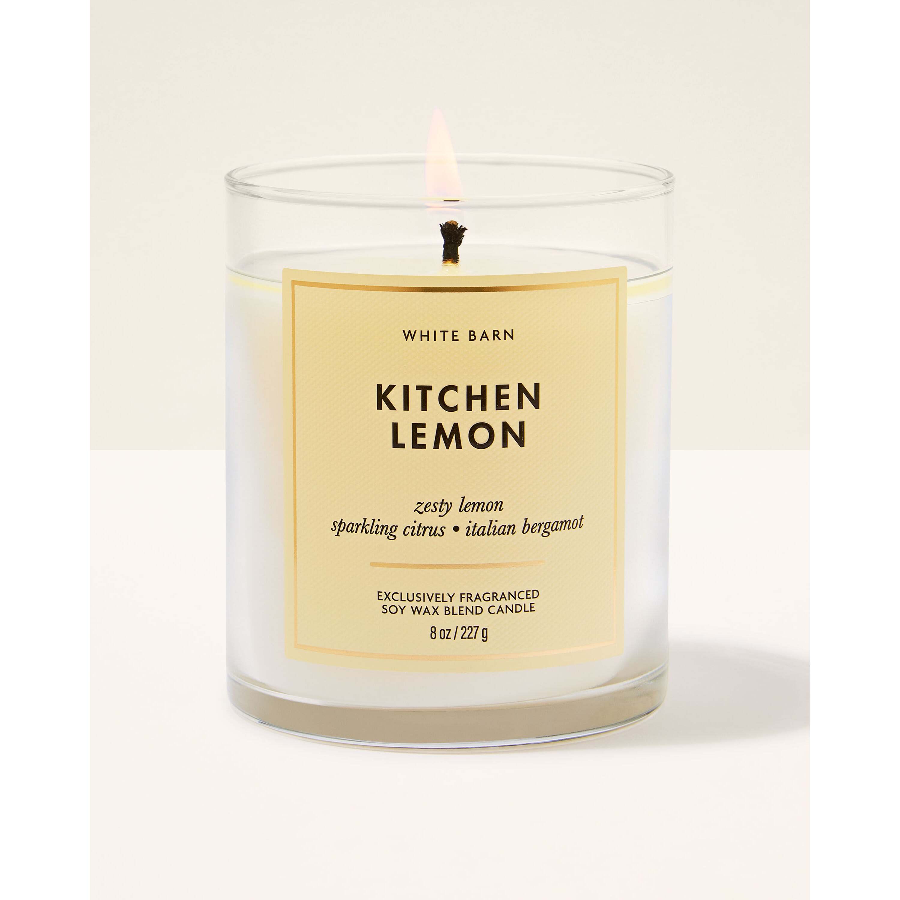 Kitchen Lemon Single Wick Candle
